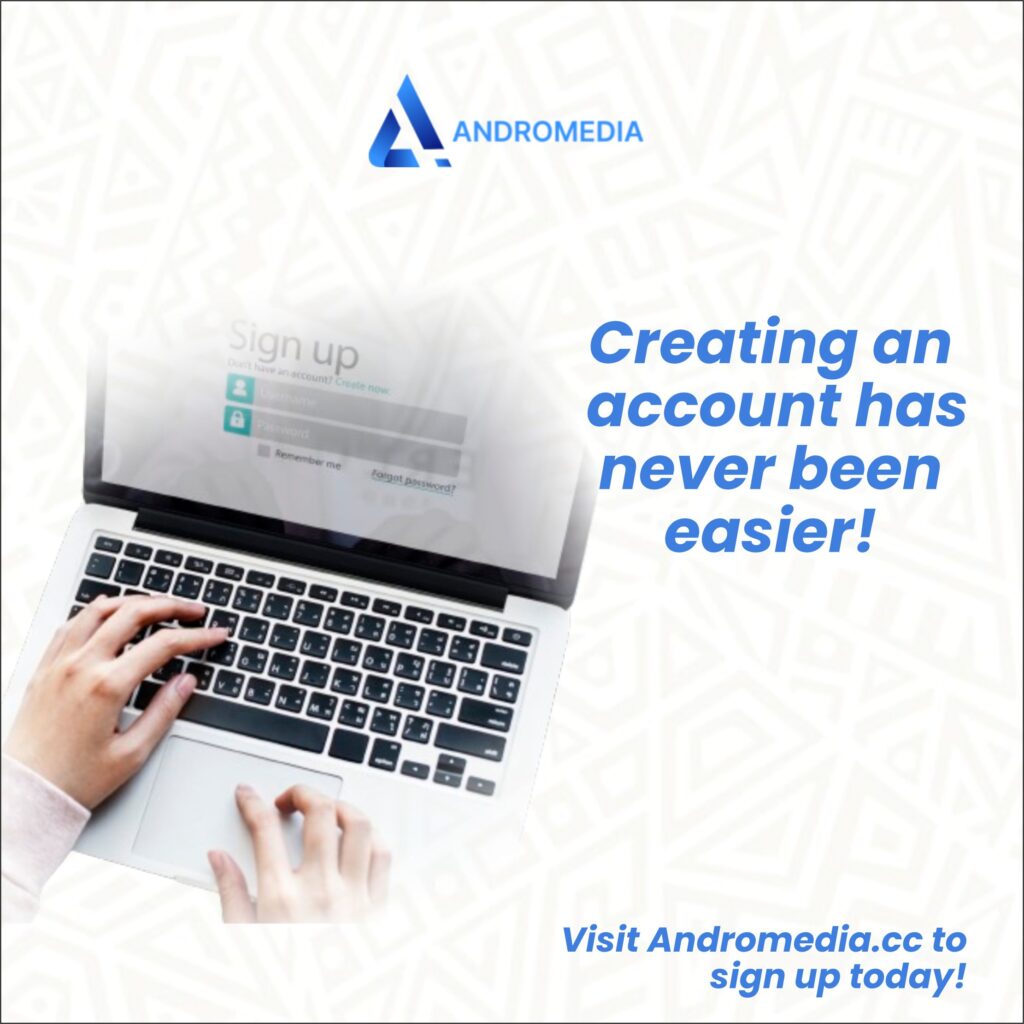 How to Create An Account on Andromedia